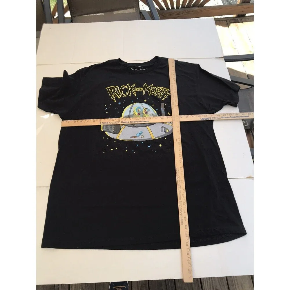 Rick & Morty Black T-Shirt Size 2XL - NEW WITH TAGS - NWT Short Sleeve Cotton